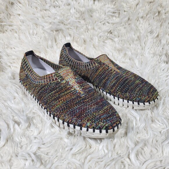 ERIC MICHAEL Shoes - ERIC MICHAEL Lucy Tan Mosaic Slip On Size 37 EU / 6.5 - 7 US